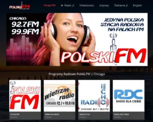 Polski.FM – polskie radio w Chicago (strona internetowa) Strona Polski.FM – polskie radio w Chicago, 92.7 FM i 99.9 FM, z listą programów radiowych