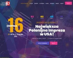 FestivalPolonaise.com – strona internetowa (projekt Media Express) FestivalPolonaise.com – strona Festival Polonaise – polonijnej imprezy w USA, projekt Media Express Chicago