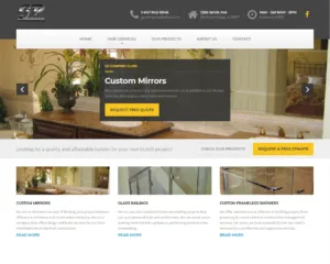 GpCompanyGlass.com – strona internetowa (projekt Media Express) GpCompanyGlass.com – strona firmy szklarskiej GP Company Glass, projekt Media Express Chicago