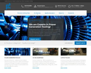 PrecisionCuttingTools-USA.com – strona internetowa (projekt Media Express) PrecisionCuttingTools-USA.com – strona firmy Precision Cutting Tools USA (narzędzia skrawające), projekt Media Express Chicago