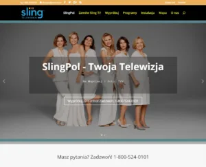 SlingPol.com – strona internetowa (projekt Media Express) SlingPol.com – strona SlingPol – telewizja Sling Television po polsku, projekt Media Express Chicago